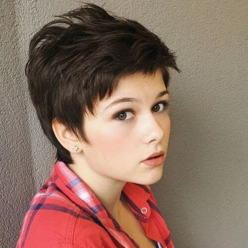 Asymmetrical Pixie for Short Hair for Girls