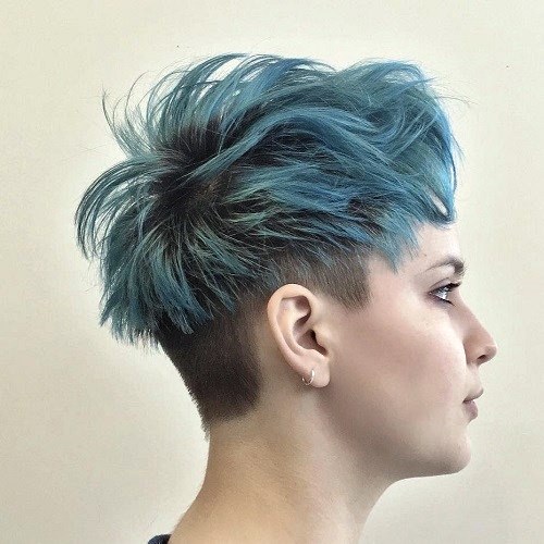 Bold Short Hair Undercut for Girls with Fine Hair