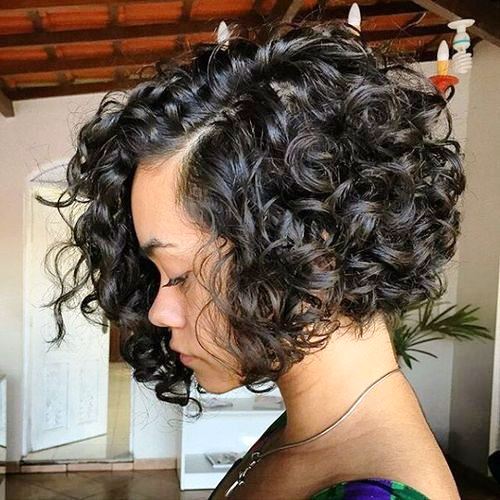 Curly Bob Haircut for Girls