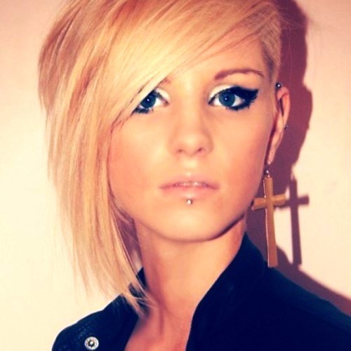 Edgy Bob Along with Shaved one Side