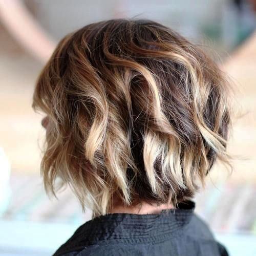 Textured Bob along with Highlights