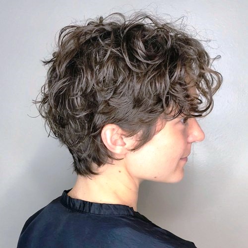 Vintage Cropped Short Curls for Girls