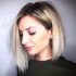 Blonde Side Parted Bob
