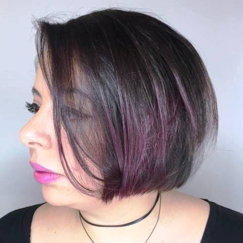 Purple Asymmetric Bob