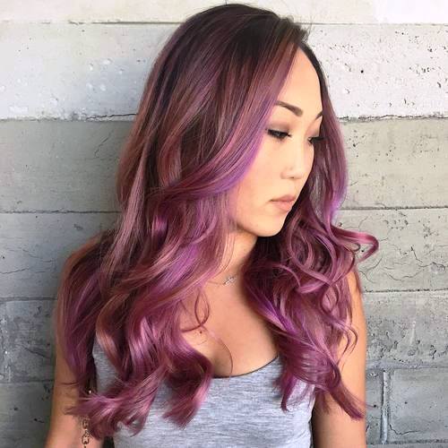 Subtle Lavender Bangs