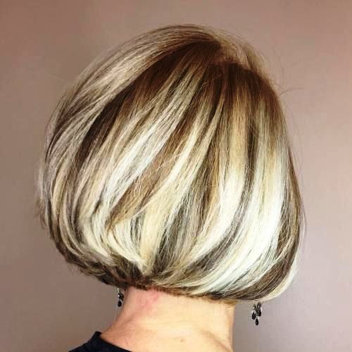 Balayage Bob Hairstyle for Women over 50