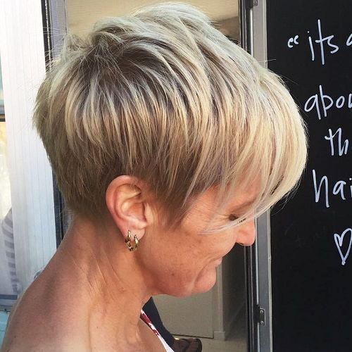 Choppy Hair with Blonde Bangs