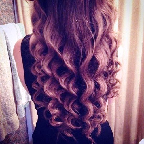Long Red Curls with Flipped Ends