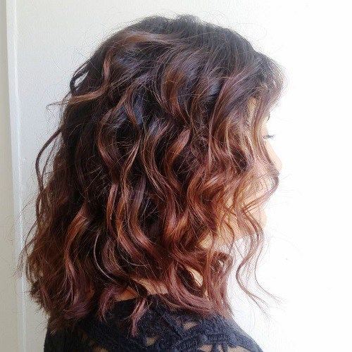 Mahogany Wavy Bob